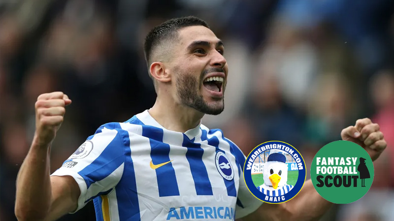 Neal Maupay is in excellent form for Brighton and loves a goal against rivals making him a good pick for FPL gameweek six and a meeting with Crystal Palace