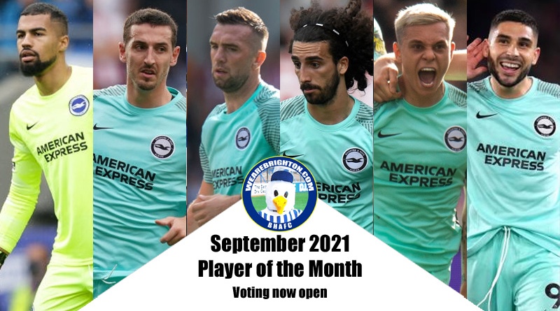 Voting is now open in the WAB Brighton Player of the Month poll for September 2021