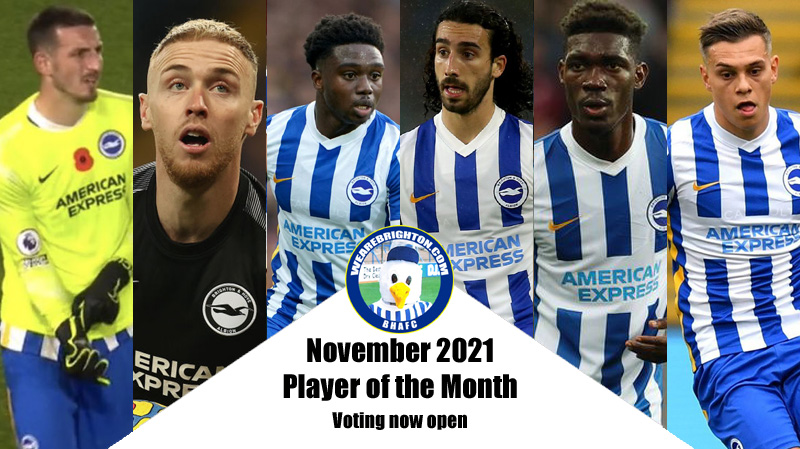 Voting is now open in the WAB Brighton Player of the Month poll for November 2021