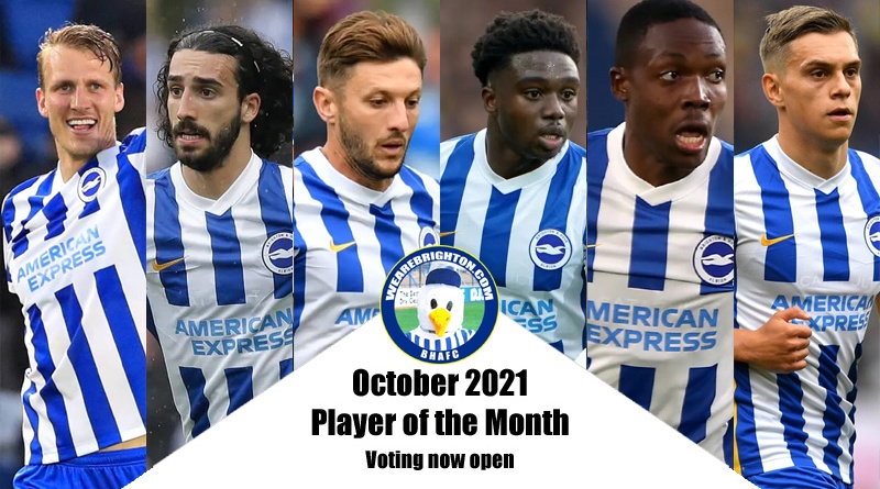 Voting is now open in the WAB Brighton Player of the Month poll for October 2021