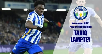 Tariq Lamptey has been voted as Brighton Player of the Month for November 2021