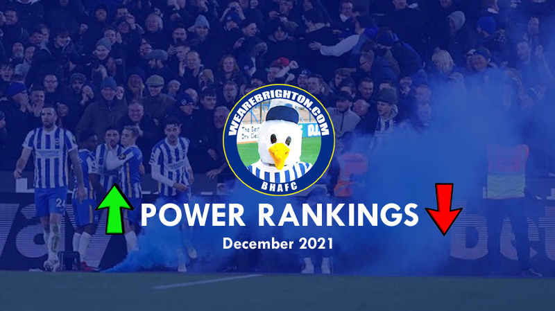 The WAB Power Rankings rate the best Brighton & Hove Albion player in December 2021