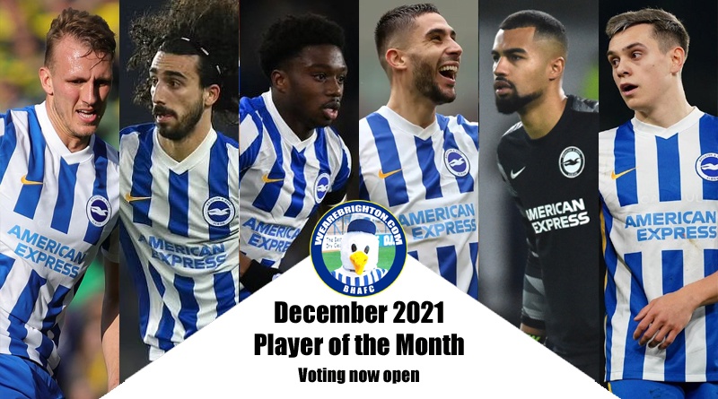 Voting is now open in the WAB Brighton Player of the Month poll for December 2021