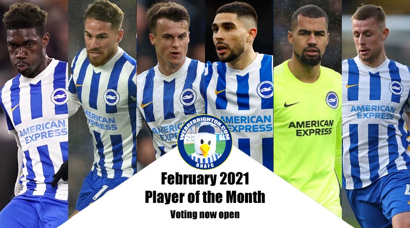 Voting is now open in the WAB Brighton Player of the Month poll for February 2022