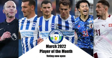 Voting is now open in the WAB Brighton Player of the Month poll for March 2022