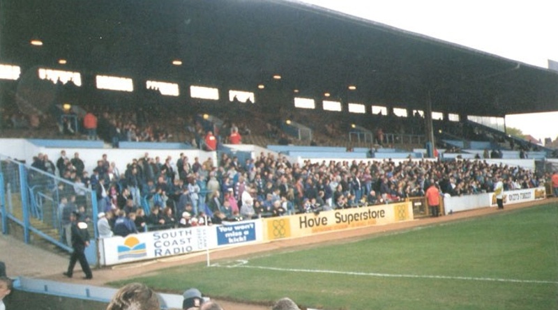 The Goldstone Ground, home of Brighton & Hove Albion from 1902 to 1997