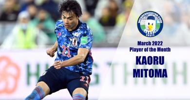 Kaoru Mitoma has been voted as Brighton Player of the Month for March 2022
