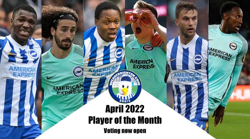 Voting is now open in the WAB Brighton Player of the Month poll for April 2022