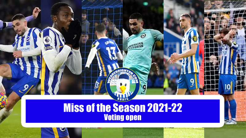 Neal Maupay, Enock Mwepu, Pascal Gross and Alexis Mac Allister are nominations for Brighton Miss of the Season at the WAB awards 2021-22