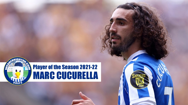 Marc Cucurella has been voted as We Are Brighton Player of the Season 2021-22