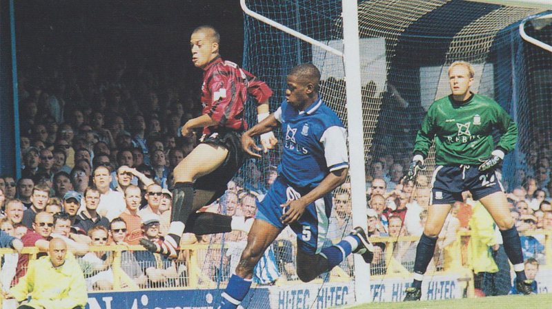 Bobby Zamora playing for Brighton away at Southend United in 2000 in one of the hottest games in Brighton history