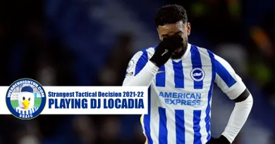 Playing Jurgen Locadia for 32 minutes in Brighton 0-0 Leeds United has been voted as Graham Potter's strangest tactical decision of 2021-22