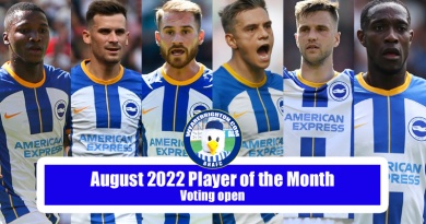 The nominations for the WAB August 2022 Brighton Player of the Month award