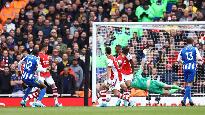 Enock Mwepu scored one of the best goals of the Graham Potter Era at Brighton with his strike in the 2-1 win at Arsenal