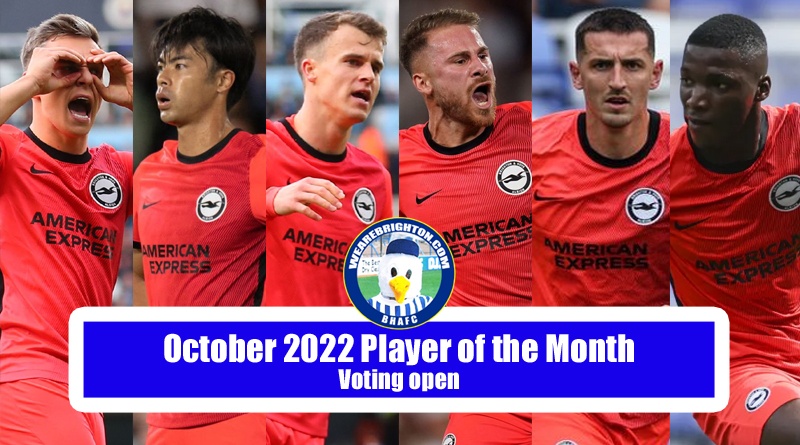 The nominations for the WAB October 2022 Brighton Player of the Month award