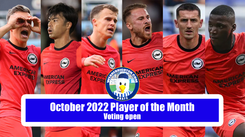 The nominations for the WAB October 2022 Brighton Player of the Month award