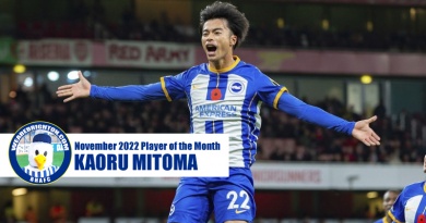 Kaoru Mitoma has been voted as WAB Brighton Player of the Month for November 2022