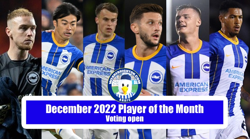 The nominations for the WAB December 2022 Brighton Player of the Month award