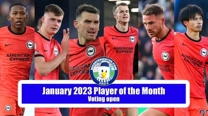 The nominations for the WAB January 2023 Brighton Player of the Month award