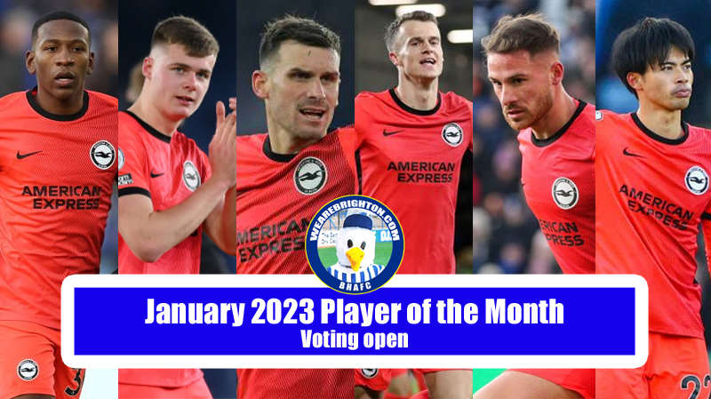 The nominations for the WAB January 2023 Brighton Player of the Month award