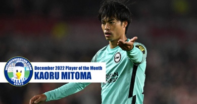 Kaoru Mitoma has been voted as WAB Brighton Player of the Month for December 2022