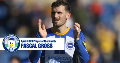 Pascal Gross has been voted as WAB Brighton Player of the Month for April 2023