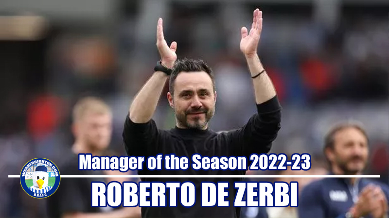 Roberto De Zerbi has won WAB Brighton Manager of the Season 2022-23