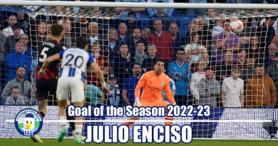 Julio Enciso has won WAB Brighton Goal of the Season 2022-23 for his stunning strike at the Amex against Man City