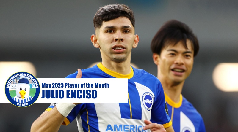 Julio Enciso has been voted as WAB Brighton Player of the Month for May 2023