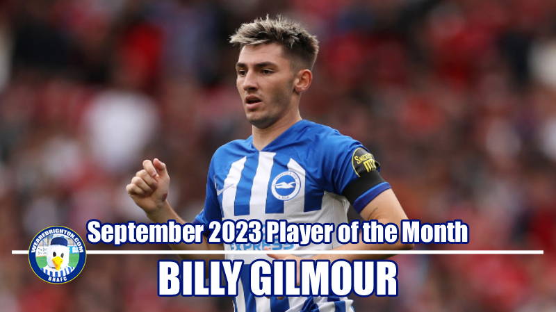 Billy Gilmour has won WAB Brighton September 2023 Player of the Month
