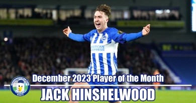 Jack Hinshelwood has won WAB Brighton December 2023 Player of the Month