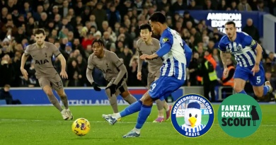 Joao Pedro returned his best ever FPL points score as Brighton beat Spurs 4-2