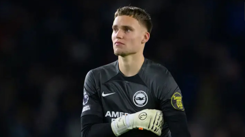 Bart Verbruggen topped the Brighton player ratings for March 2024