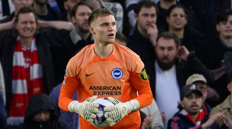 Bart Verbruggen topped the Brighton player ratings for April 2024