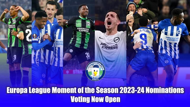 The nominations for Europa League Moment of the Season at the WAB Brighton Awards 2023-24