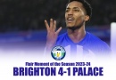 Joao Pedro wins Brighton Flair Moment 2023-24 for his celebration in the 4-1 win over Crystal Palace