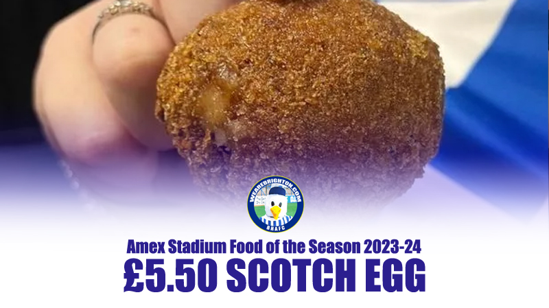 Brighton charged £5.50 for a scotch egg at the Amex Stadium in the 2023-24 season