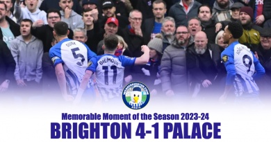 Brighton hammering arch rivals Crystal Palace 4-1 was the most memorable moment of the 2023-24 season