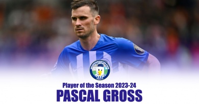 Pascal Gross has been voted WAB Brighton Player of the Season 2023-24