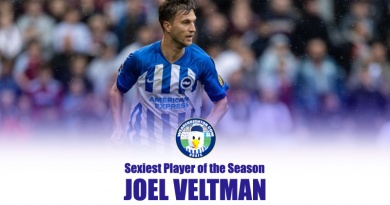 Joel Veltman has been voted WAB Brighton Sexiest Player of the Season 2023-24