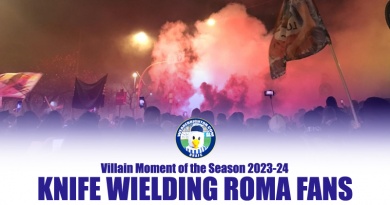Roma Ultras who stabbed two Brighton fans have been voted WAB Villain of the Season 2023-24