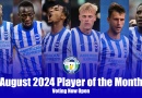 The nominations for the WAB August 2024 Brighton Player of the Month