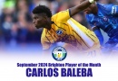 Carlos Baleba has been voted WAB Brighton Player of the Month for September 2024