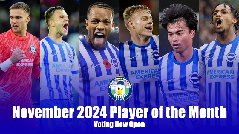 The nominations for the WAB November 2024 Brighton Player of the Month