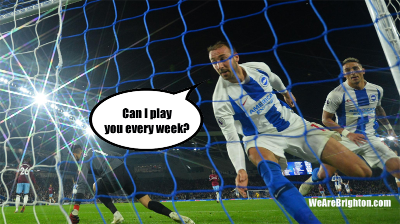 Brighton and Hove Albion beat West Ham United 1-0 at the Amex through a Glenn Murray goal