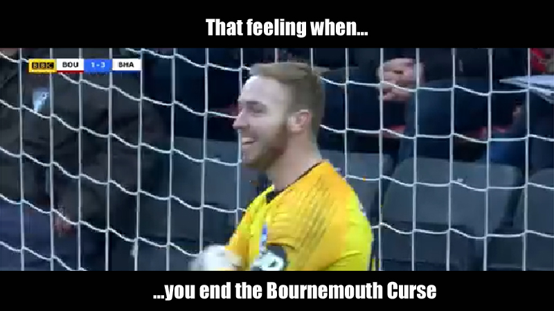 Jason Steele pulls off two excellent saves for Brighton in their 3-1 FA Cup win over Bournemouth