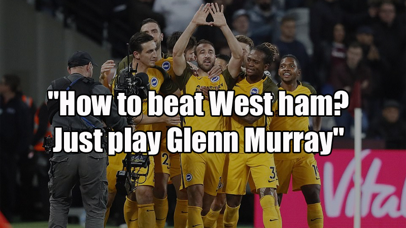 Glenn Murray always scores against West Ham United