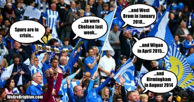 Crisis club Tottenham Hotspur come to the Amex to face Brighton