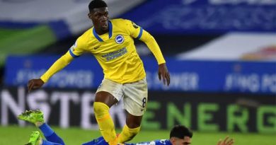 Yves Bissouma was the only Brighton player to score over six in the player ratings for the Albion's 3-0 defeat at Leicester City