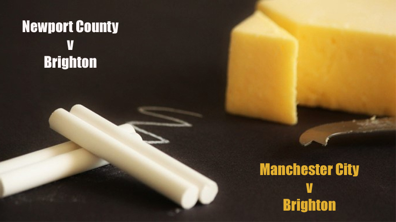 72 hours after drawing with Newport County, Brighton gave a much improved performance as they lost 1-0 away at Manchester City